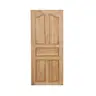 ประตูไม้เบญจพรรณ ปีกนก (ไม่แกะลาย) 100 x 200 ซม. BMS รูปที่ 1
