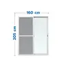 ประตูอลูมิเนียม มีมุ้ง 160 x 205 ซม. สีขาว WINDOW ASIA รูปที่ 1