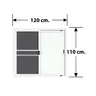 หน้าต่างบานเลื่อน มีมุ้ง 120 x 110 ซม. X Series LP-X3-W03-00 สีขาว LYNN รูปที่ 1