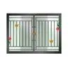 หน้าต่างบานเลื่อนสลับ มีมุ้ง เหล็กดัดลายผีเสื้อสีทอง 100 x 110 ซม. LP-OK-W10-OW-GB-BL1 สีดำ LYNN รูปที่ 1