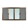 หน้าต่างบานเลื่อน 4 ช่อง มีมุ้ง 180 x 110 ซม. สีชา WINDOW-ASIA รูปที่ 1