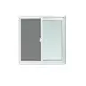 หน้าต่างบานเลื่อน มีมุ้ง 100 x 110 ซม. SS(FA) ECO สีขาว WINDOW-ASIA รูปที่ 1