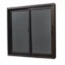 หน้าต่างบานเลื่อน 2 ช่อง มีมุ้ง 100 x 100 ซม. กระจกชาดำ สีชา WINPLUS รูปที่ 2
