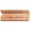 ไม้บัวบน 2.6 x 3 ม.(24/กล่อง) BB004-W04 สีไม้สักอ่อนเงา YES-MOULDING รูปที่ 1