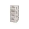กล่องลิ้นชัก 4 ชั้น 35.5x51.5x90 No.2524 สีเบจ JCJ รูปที่ 1