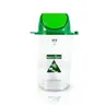 ถังขยะใสทรงหกเหลี่ยมฝาผลักมีหูเกี่ยว (56ลิตร) F-013-7 สีเขียว CHINTER รูปที่ 1