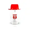 ถังขยะใสทรงหกเหลี่ยมฝาผลักมีหูเกี่ยว (56ลิตร) F-013-7 สีแดง CHINTER รูปที่ 1