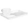 ชุดแก้วกาแฟถาดสี่เหลี่ยม SC6051-10 สีขาว Melamine รูปที่ 1