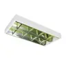 โคมติดลอยหน้าตะแกรง LED (โคมเปล่า) 2x18W (30x60) RACER รูปที่ 1