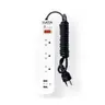 รางปลั๊กไฟ มอก. 3 ช่อง 1 สวิตช์ 2 USB 2.4A 3 ม. WL158i DATA รูปที่ 1