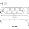 รางปลั๊กไฟพ่วง กันไฟกระชาก 3 ช่อง + USB 2 ช่อง 5 ม. NN-CES3U5M NANO รูปที่ 8