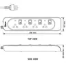 รางปลั๊กไฟพ่วง กันไฟกระชาก 4 ช่อง 3 ม. NN-CES4 NANO รูปที่ 4