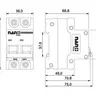 เซอร์กิตเบรกเกอร์ 2P 16A 10ka PMD42C16 NANO รูปที่ 2