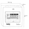 ตู้คอนซูเมอร์ เกาะราง เมนMCB+5 ช่อง 50A NNP-CM50B-05 NANO รูปที่ 3
