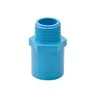 ข้อต่อตรงเกลียวนอก PVC 1/2 นิ้ว สีฟ้า DSAI รูปที่ 1