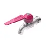 ก๊อกบอลแฟนซี 1/2 นิ้ว CK15 FP สีชมพู SANWA รูปที่ 1