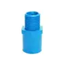 ต่อตรง สวมท่อ PVC เกลียวนอก 1/2 นิ้ว P*5 306-06 สีฟ้า KANOK รูปที่ 1