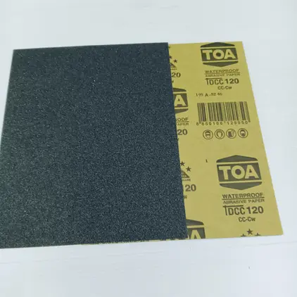กระดาษทรายน้ำ #120 TOA DCC