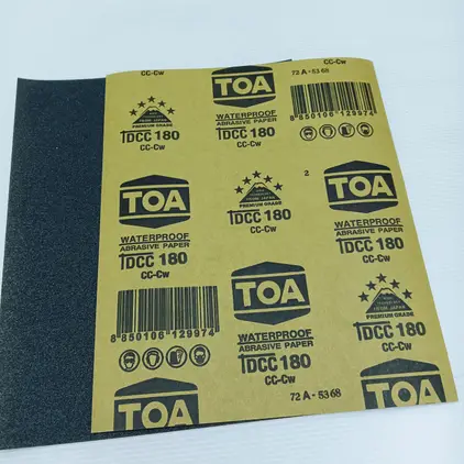 กระดาษทรายน้ำ #180 TOA DCC