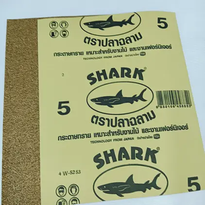 กระดาษทรายขัดไม้ #5 SHARK