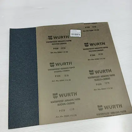 กระดาษทรายเปียก 230 x 280 มม. WSPAP-P220 WURTH