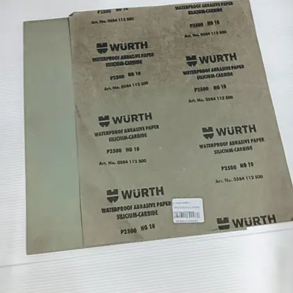 กระดาษทรายเปียก 230 x 280 มม. WSPAP-P2500 WURTH