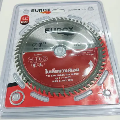 ใบเลื่อยวงเดือน E 7 นิ้ว 60 ฟัน EUROX