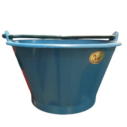 ถังปูน PVC ว. 29.5 x 17 ซม. สีฟ้า