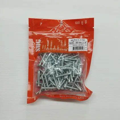 สกรู WAVE-DOME RUSPERT เหล็ก #8-18x1-1/4นิ้ว (100/ถุง) SUG