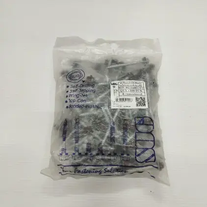 สกรูเมทัลชีท แปไม้ RP #12-11x65 สีน้ำตาลเน SUG