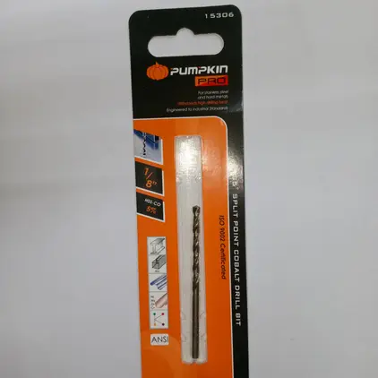 ดอกสว่านโคบอลต์ ก้านกลม เจาะเหล็ก PRO 1/8นิ้ว PUMPKIN