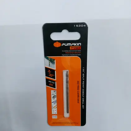 ดอกสว่านโคบอลต์ ก้านกลม เจาะเหล็ก PRO 3/32นิ้ว PUMPKIN
