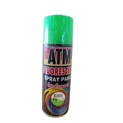 สีสเปรย์ F5 (12/ลัง) สีเขียวสะท้อนแสง ATM