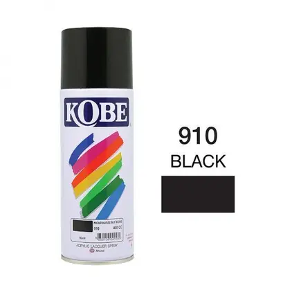 สีสเปรย์ #910 สีดำเงา KOBE