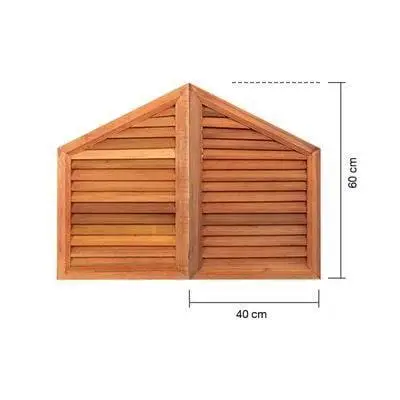 เกล็ดจั่วไม้ จั่วแหลม (ใหญ่) 40 x 40 x 60 ซม. รุ่น #501