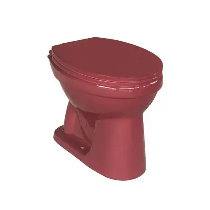 สุขภัณฑ์นั่งราดน้ำ ROUND101 S20002R สีแดง SOSUCO