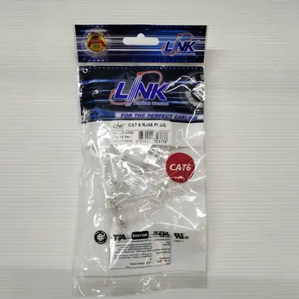 หัวแลน RJ45 ตัวผู้ CAT6 US1002 LINK