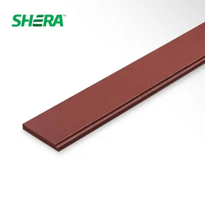 ไม้เชิงชายเฌอร่า ขอบบัว (8 x 3 ม.) 20 x 300 x 1.6 ซม. EA001 สีแดงมะฮอกกานี