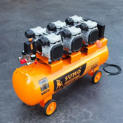 ปั๊มลมไร้น้ำมัน 5.5HP 100 ลิตร รุ่น 100SO SUMO