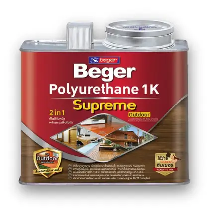 โพลียูรีเทน ภายนอก ซูพรีม เอาท์ดอร์ PG-9900 (1.5ลิตร) สีเงาใส BEGER