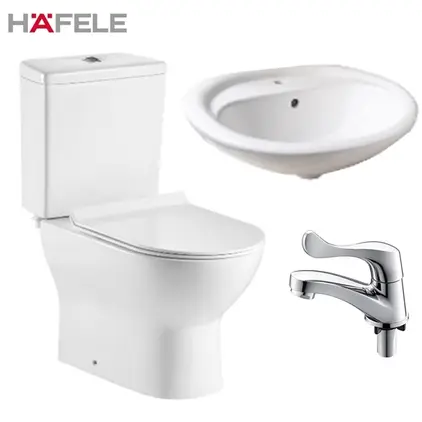 ชุดเซ็ทสุขภัณฑ์ NEO ECO SET-TOILET.BASIN.TAP 495.61.609 HAFELE