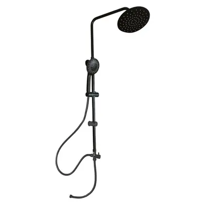 ชุด RAIN SHOWER พร้อมหัวฝักบัวสายอ่อน 3 ระบบ T-898BK สีดำทั้งชุด VEGARR