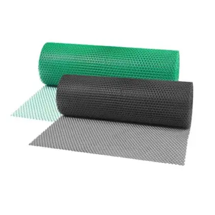 ตาข่ายพลาสติก PVC 7 มม. 90 ซม. x 30 ม. สีดำ