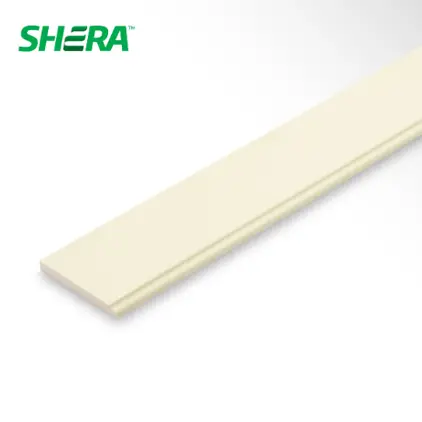 ไม้เชิงชายเฌอร่า ขอบบัว (8 x 4 ม.) 20 x 400 x 1.6 ซม. EA001 สีขาวปะการัง