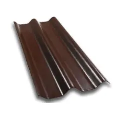 กระเบื้องหลังคา ลอนคู่ 5x120 สีน้ำตาล ตราห้าห่วง