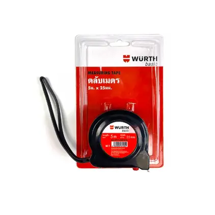 ตลับเมตร 5 ม. x 25 มม. WURTH