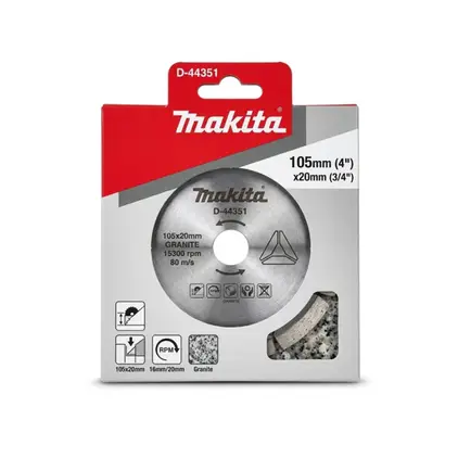 ใบตัดเพชร น้ำ แกรนิต Makita 4 นิ้ว D-44351 MAKITA