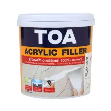 สีเคมีโป้วอะคริลิคฟิลเลอร์ 100% (1/8กล.) ALFLL TOA