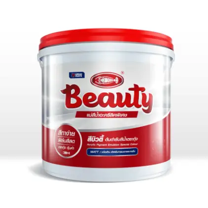 สีน้ำ ภายนอก #728 (3.6ลิตร) แม่สีแดง BEAUTY URAI