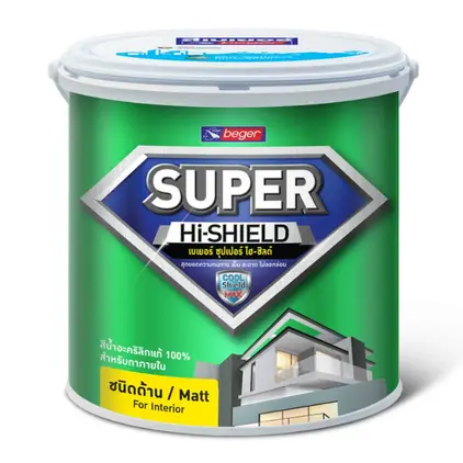 สีน้ำ ภายนอก Super Hi-Shield Ceiling C-700 (5กล.) สี White BEGER